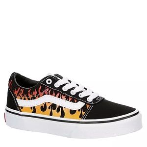 VANS BOYS LITTLE-BIG KID WARD SNEAKER - BLACK